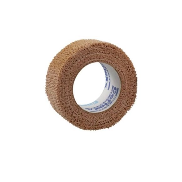 Venda Cohesiva Coflex 2,5 cm × 4,5 m Color Piel – 6 Rollos de Látex