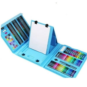 Crusec - Kit De Dibujo Y Pintura Maleta 208 Piezas Para Niños - Rosa