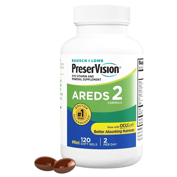 Preservision Areds 2 Fórmula Bausch + Lomb 120 Gelcaps