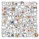 thumbnail image 1 of Add a Touch of Adorable to Your Personal Items with 100pcs of Line Puppy Dog Stickers - Perfect for Laptop, iPad, Skateboard, and More!, 1 of 4