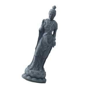 Bothyi - Estatua De Guan Yin, Adorno Artesanal, Figura De Kuanyin Para Chimenea, Jardín Y Exterior.