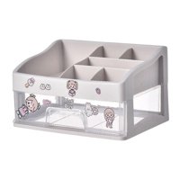 Ioensy - Caja De Almacenamiento De Cosméticos Con Cajones Estuche De Maquillaje Para Dormitorios De Tocador De Uñas 2 Capas
