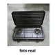 thumbnail image 2 of Cocinilla A Gas 2 Hornilla Para Camping/hogar Negra Con Tapa, 2 of 3