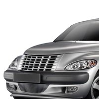 Palanquilla Horizontal Bumper Grille Apg Plateada Hairline De 1 Pieza