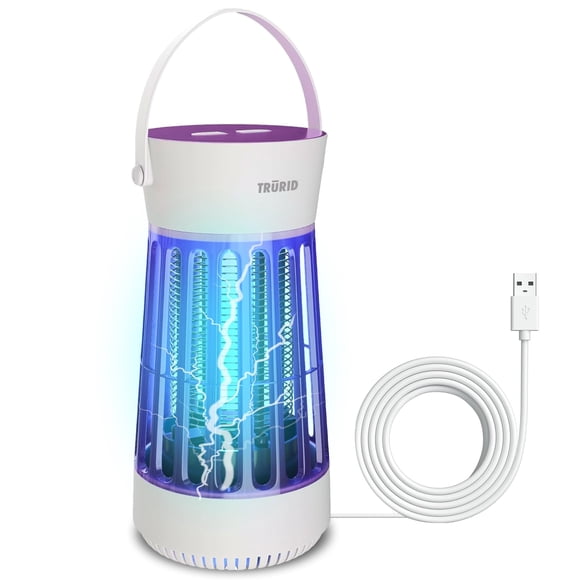 TRURID Trampa para Moscas Interior Eliminador de Mosquitos con LED UV y Ventilador
