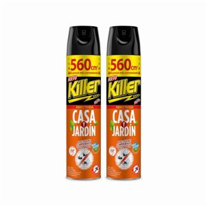 Killer - Pack 2 Insecticida En Aerosol 560Cc Casa Y Jardin