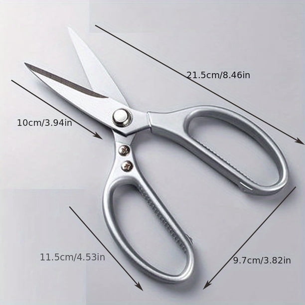 1pc Stainless Steel Kitchen Scissors, Multifunctional Chicken Bone Scissors, Ultra Sharp Kitchen Shears, Heavy Duty Household Food Scissors