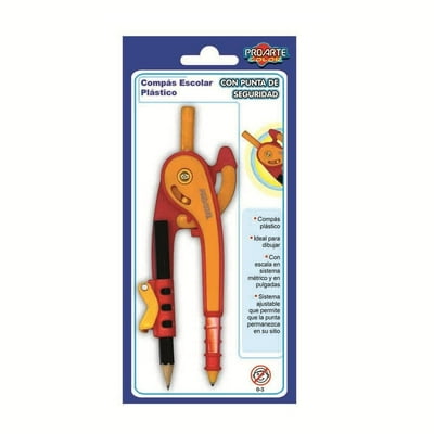 Compass Plástico Con Punta De Seguridad  Proarte