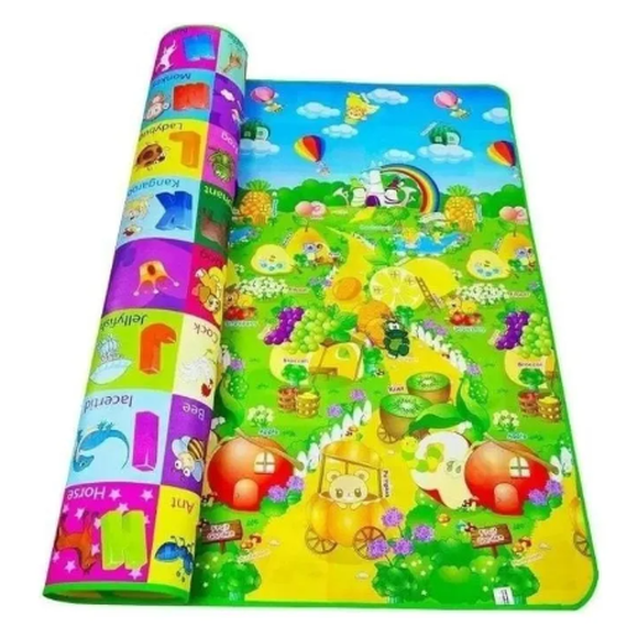 Alfombra Anti-golpe Niños Bebes 120x180m Diseño 2lados