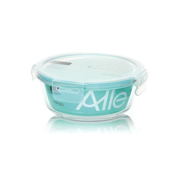 Hermético Vidrio Redondo 720ML 1 Pieza Transparente, 1 Un
