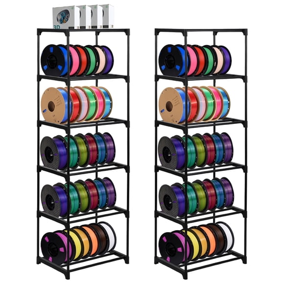 Estante para Filamento KKONHII Pack 2, 6 Niveles, 42 × 30,5 × 130 cm
