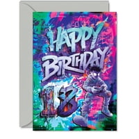 Tarjeta De Felicitación Giftzie Para 18 Cumpleaños De Epic Gamer, 5 X 7 Pulgadas
