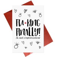 Tarjeta De Boda Gonzey Divertida Para Compromiso De Pareja