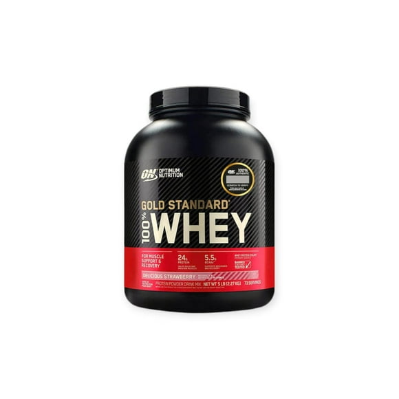 Proteina Gold Standard 100% Whey 5lb Stramberry -