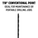 thumbnail image 3 of Broca Drill America serie DWDDL 13/32 x 18 HSS extra larga, 3 of 8