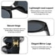 thumbnail image 3 of Gafas de sol con montura ovalada retro, gafas de sol de tendencia de moda que combinan con todo, hechas de PC, 3 of 5