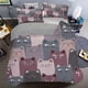thumbnail image 1 of 2/3pcs Cute Cartoon Cat Duvet Cover Set - Soft and Cozy Bedding for Bedroom and Guest Room - Includes 1 Duvet Cover and 1/2 Pillowcase (without Core), 1 of 3