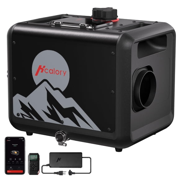 Calentador de aire diesel HCALORY 8KW 7.5L con control de aplicación 110/12/24 V
