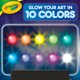 thumbnail image 4 of Pizarra de luces multicolor Drawing Toy Crayola con 4 rotuladores Gel FX, 4 of 7