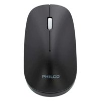Philco - Mouse Inalambrico Usb 3 Botones 1600 Dpi Negro