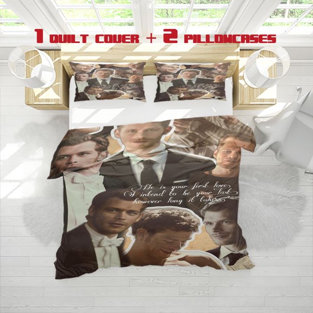 3pcs Actor Claus Michaelsen Printed Bedding Set Soft Duvet Cover and 2 Pillowcases