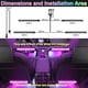 thumbnail image 3 of Tiras Led Para Interior De Auto 5v Usb Rgb Con Control Y App, 3 of 3