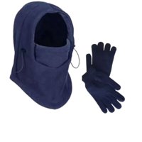 Mercado Ideas - Set Invierno Infantil Gorro Pasamontaña + Guantes De Lana Unisex