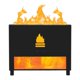 thumbnail image 1 of Humidificador De Aire USB Con Niebla De Llama Realista Silent Home Black, 1 of 1