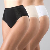 Pack 3X Calzon Alto Con Encaje Mujer Flores 23999-24