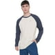 thumbnail image 1 of Polera Hombre Manga Larga Raglan Azul Corona, 1 of 5