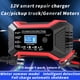 thumbnail image 3 of Cargador de batería Cargador de batería de coche inteligente totalmente automático de 12V y 24V, cargador de batería de mantenimiento y desulfator de batería con compensación de temperatura, 3 of 3