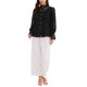thumbnail image 2 of INSPIRE CHIC Blusa con Encaje para Mujer Elegante Cuello Alto Victoriano Manga Larga con Botones M Negro, 2 of 6