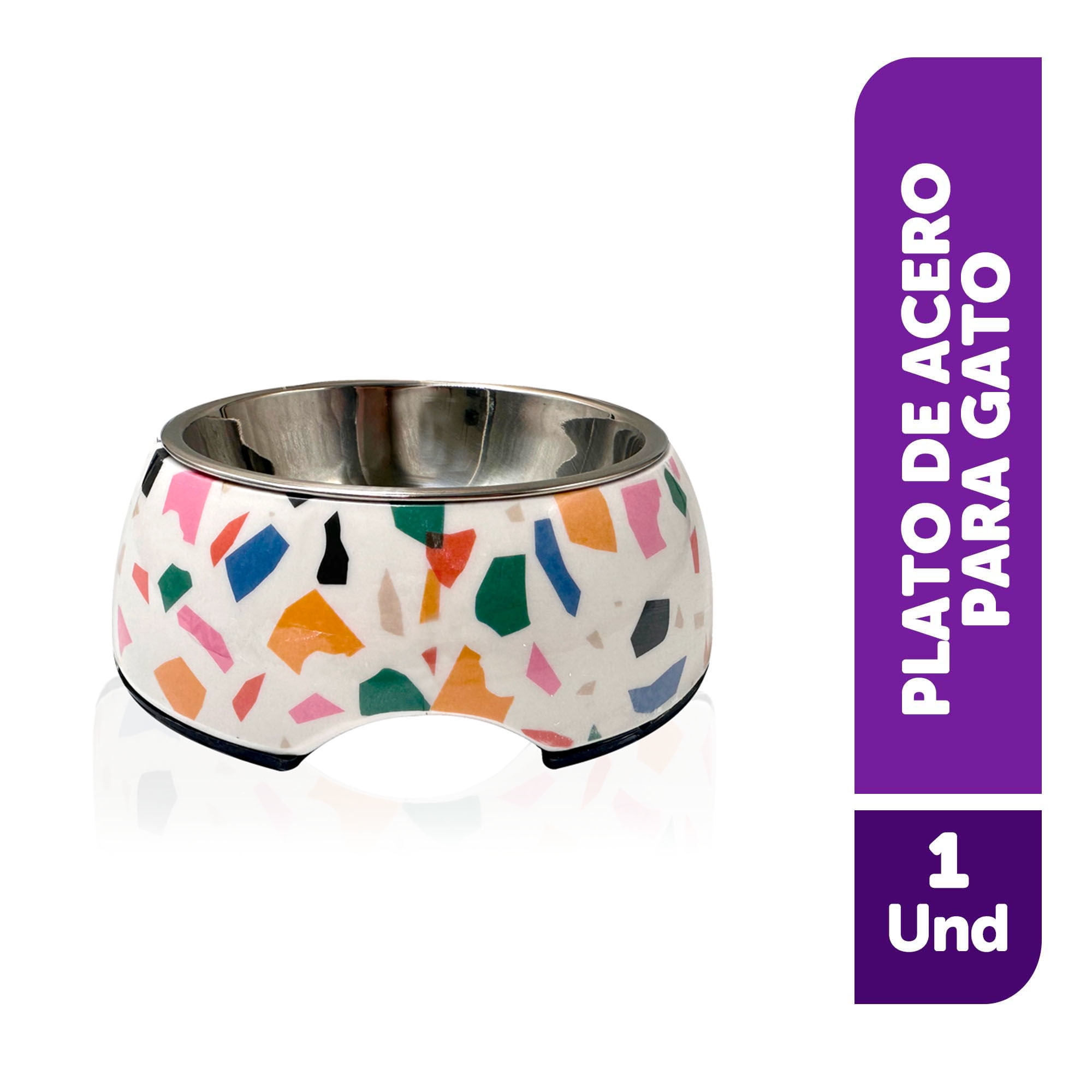 Plato Para Gato Diseños Tamaño S, Producto Surtido 1 Un Buddy Pet