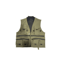 Genérico - Chaqueta Geólogo Camping Multi Bolsillos Pesca Talla L, Verde