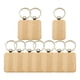 thumbnail image 1 of 10 Piezas En Blanco Llavero De Madera DIY Llavero Estilo D 30x45mm, 1 of 5