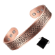 thumbnail image 1 of Pulsera cobre brazalete magnética 6 imanes artritis diseño, 1 of 3