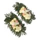 thumbnail image 4 of Guirnalda De Ratán De Rosas Artificiales Con Botín Floral Para Decoración De Bodas Y Banquetes, 4 of 5