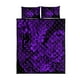 thumbnail image 1 of Hawaii Shark Juego de Cama Edredón Patrón Polinesio Morado Versión LT01, 1 of 3
