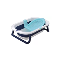 Genérico - Tina Bebé Bañera Plegable Con Malla, Color Celeste
