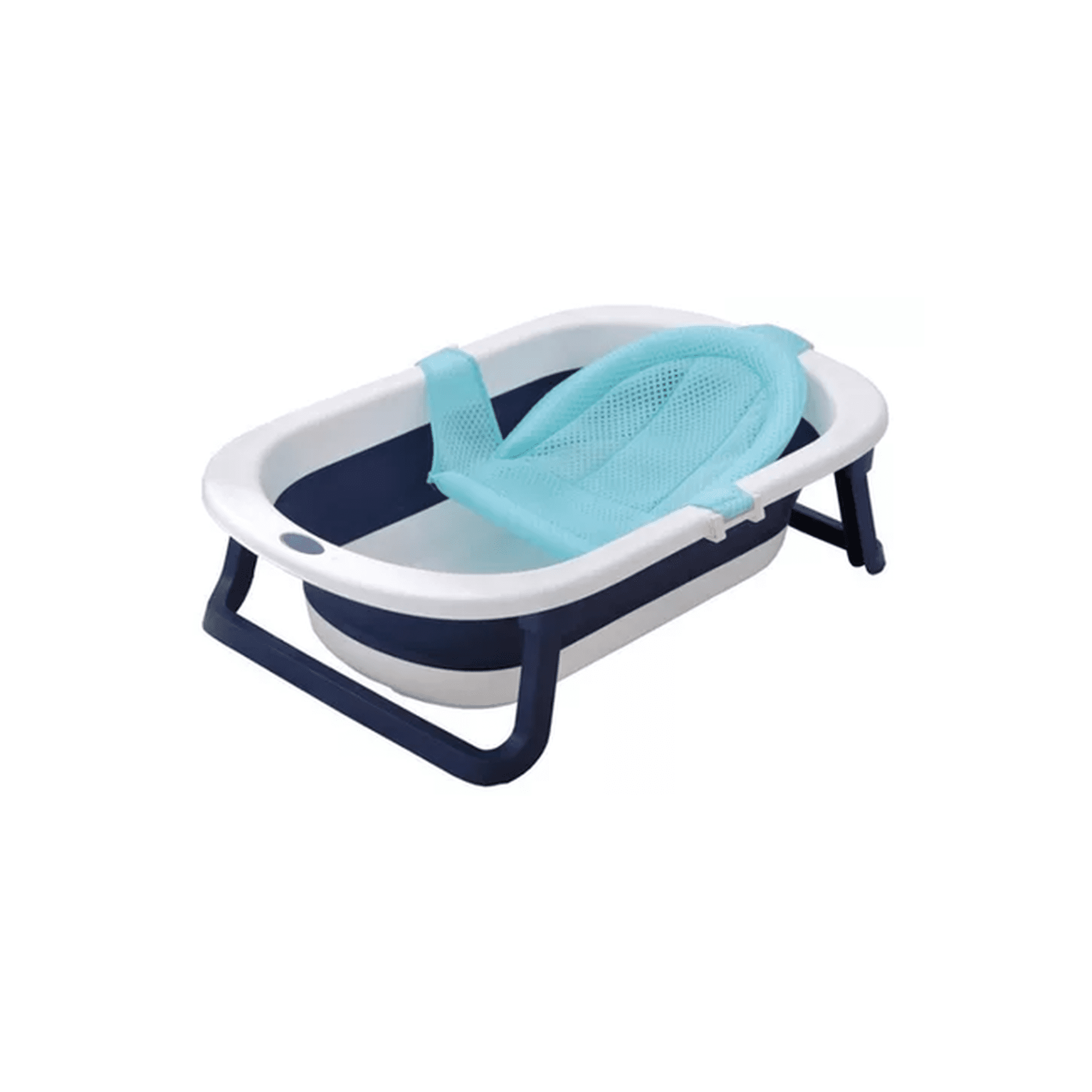 Genérico - Tina Bebé Bañera Plegable Con Malla, Color Celeste