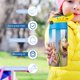 thumbnail image 5 of El Show de Magilla Gorila Botella de Agua con Tapa Pop Top de Un Toque, Acero Inoxidable, a Prueba de Fugas, para Deportes, Botella Infantil azul 12 oz, 5 of 6