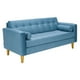 thumbnail image 2 of Sofa Retro 3c Felpa 01 Azul Petroleo, 2 of 6