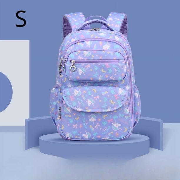 Primary School Students Backpack, Lightweight Cartoon Schoolbag, Large Capacity Bookbag With Pencil Pockets