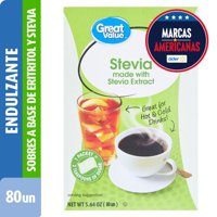 Endulzante En Polvo Stevia 80 Sobres 160 G Great Value