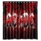 thumbnail image 1 of Cortina de ducha de la banda AC/DC, juego de cortinas de baño con ganchos, tamaño 60 x 72 pulgadas, 1 of 3