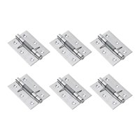 Magideal - Bisagra De Puerta Con Resorte De Cierre Automático De 6 Piezas Bisagra Con Resorte Fácil De Instalar Versátil Para Puerta Trasera Accesorio Resistente 3 Pulgadas