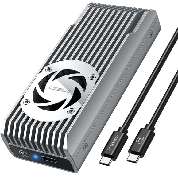 Carcasa SSD ineo USB 4.0 M.2 NVMe con ventilador de refrigeración C2598