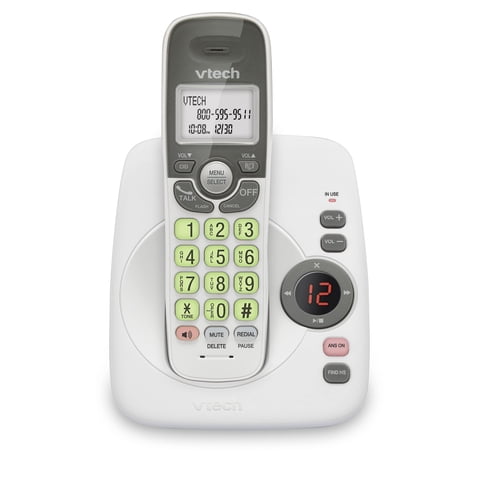 Teléfono Residencial Inalámbrico Vtech Vg134 Dect 6.0 Con Bluetooth Blanco/Gris