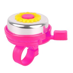 Ioensy - Campana De Bicicleta De Flores Para Niños, Campana De Ciclismo Para Bicicletas De Equilibrio Al Aire Libre, Bicicleta De Montaña, Rosa Roja