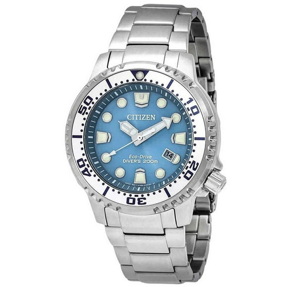 Reloj Analógico Promaster Dive Acero inoxidable Esfera Azul Claro Eco drive Divers 200m Hombre